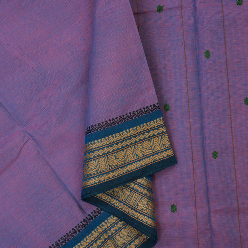 Hayagrivas Lavendar Handloom Chettinad Cotton Saree KBE2156A5-31