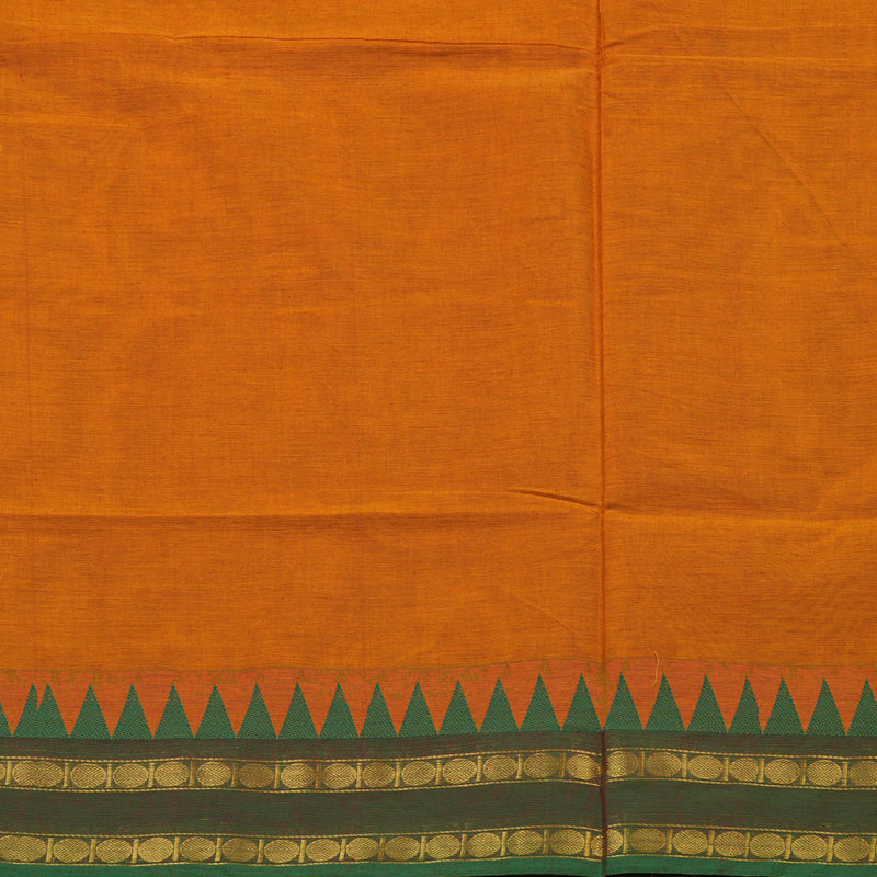 Hayagrivas Turmeric Yellow Handloom Chettinad Cotton Saree KBE2156A5-32