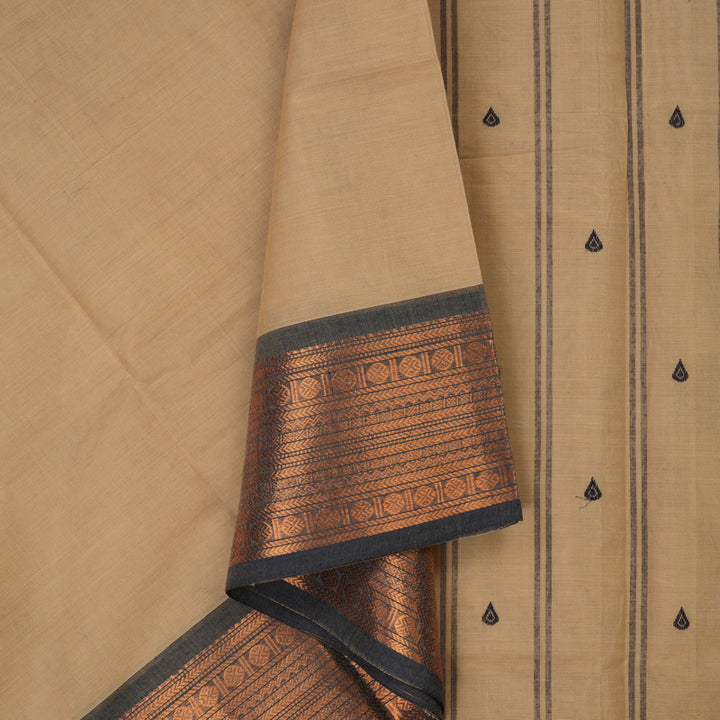 Hayagrivas Cream Handloom Chettinad Cotton Saree KBE2156A7-19