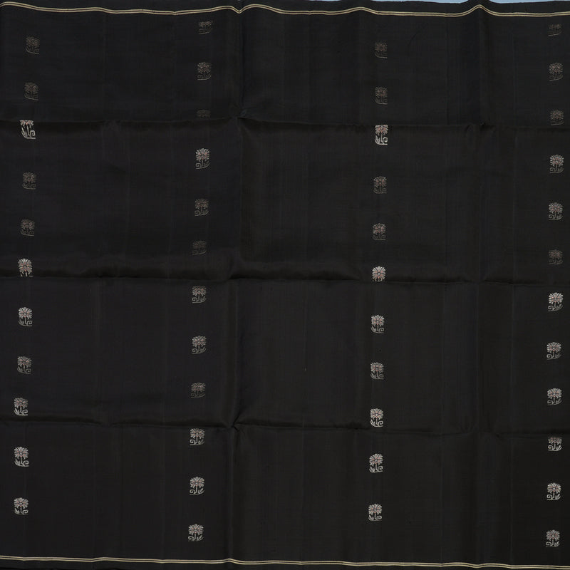 Hayagrivas Dark Brown Handloom Soft Silk Saree KBE2159A1-12