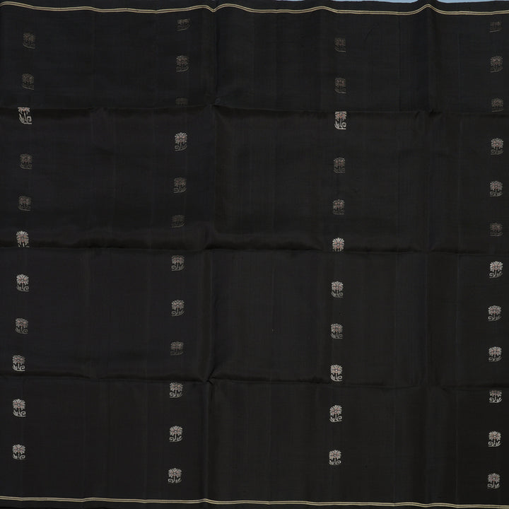 Hayagrivas Dark Brown Handloom Soft Silk Saree KBE2159A1-12