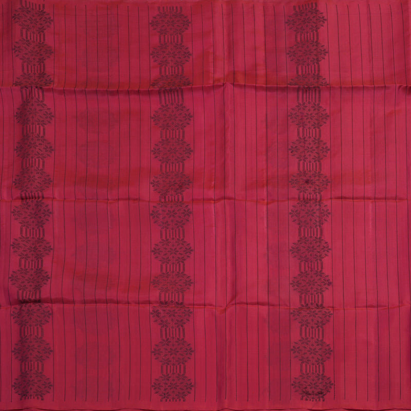Hayagrivas Reddish-Pink Handloom Soft Silk Saree KBE2159A1-5