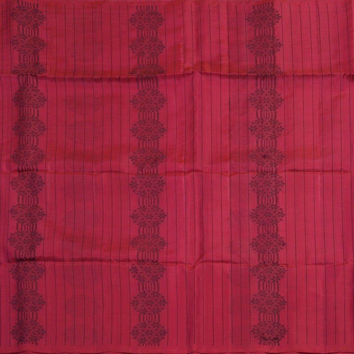 Hayagrivas Reddish-Pink Handloom Soft Silk Saree KBE2159A1-5