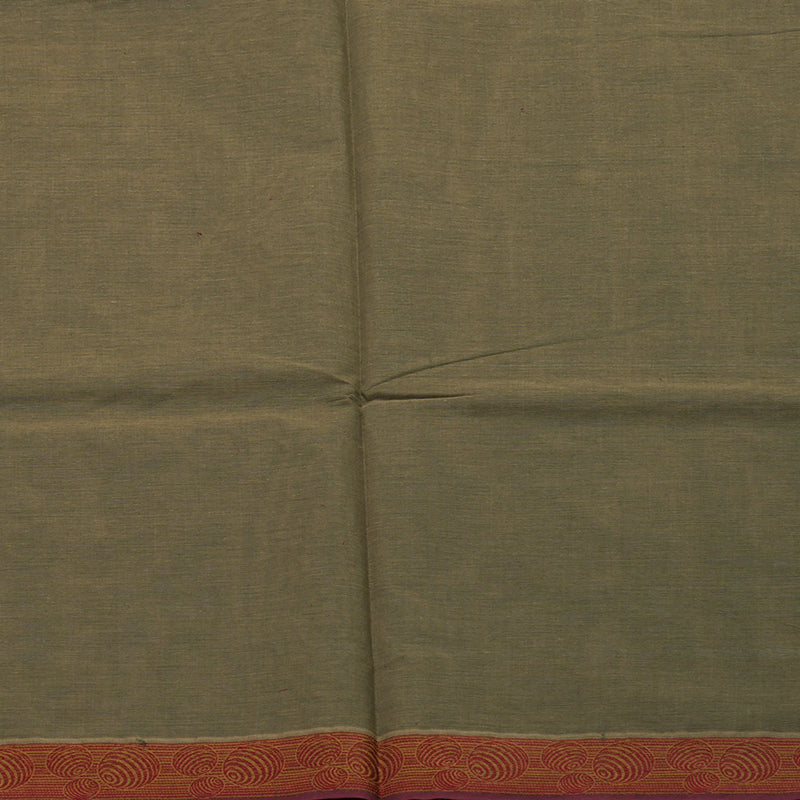 Hayagrivas Dry Mehandi Green Handloom Cotton Saree KBE2160A2-10
