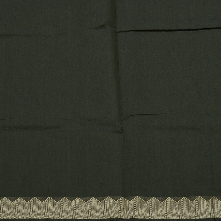 Hayagrivas Cement Green Handloom Cotton Saree KBE2160A2-15