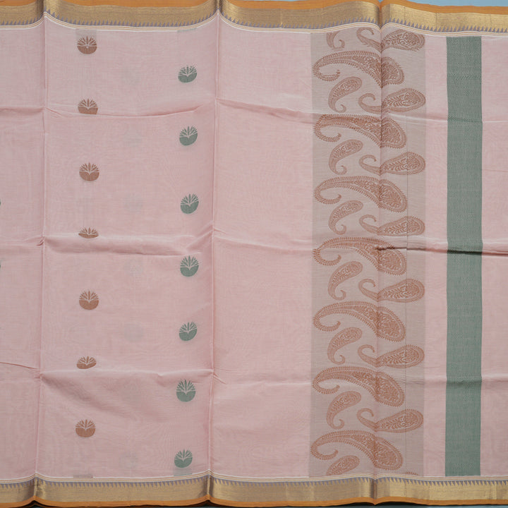 Hayagrivas Baby Pink Handloom Cotton Saree KBE2160A2-16