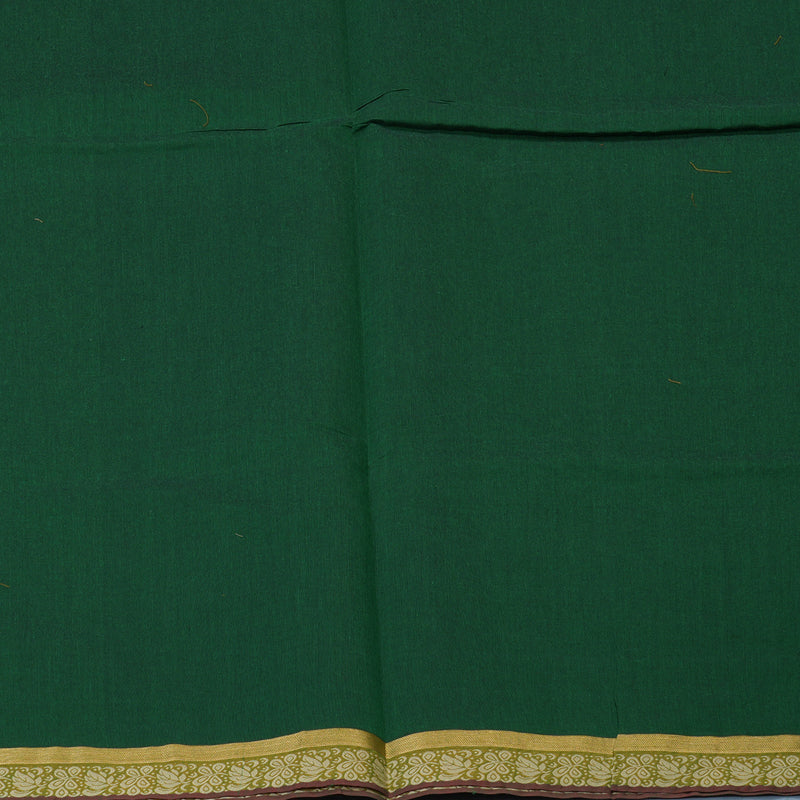 Hayagrivas Green Handloom Cotton Saree KBE2160A2-5