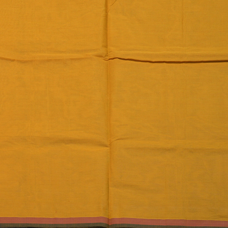 Hayagrivas Turmeric Yellow Handloom Cotton Saree KBE2160A2-56