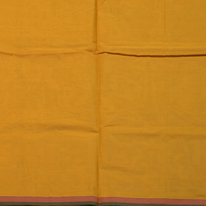 Hayagrivas Turmeric Yellow Handloom Cotton Saree KBE2160A2-56