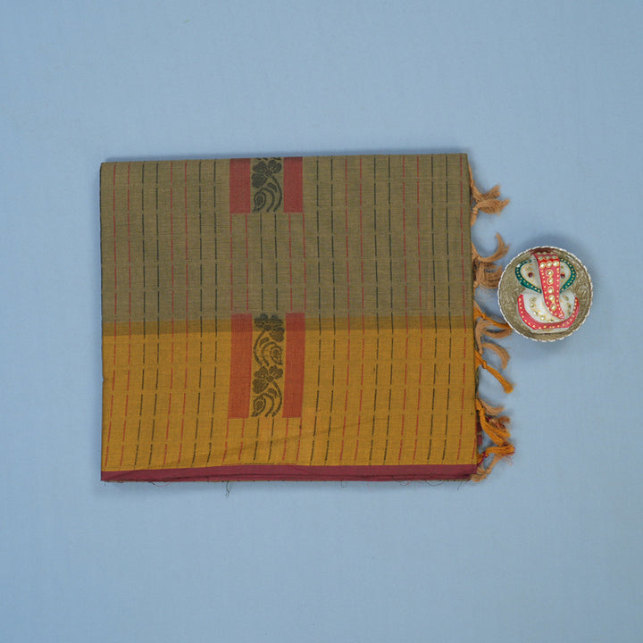 Hayagrivas Mehandi Green Handloom Cotton Saree KBE2160A2-61