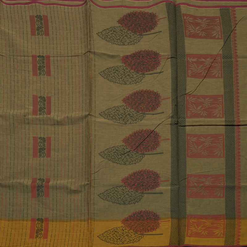 Hayagrivas Mehandi Green Handloom Cotton Saree KBE2160A2-61