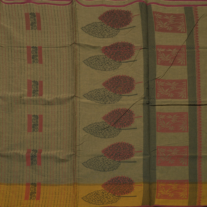 Hayagrivas Mehandi Green Handloom Cotton Saree KBE2160A2-61