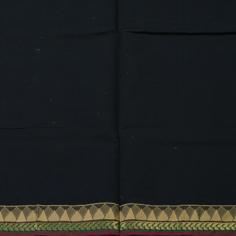 Hayagrivas Black Handloom Cotton Saree KBE2160A2-68