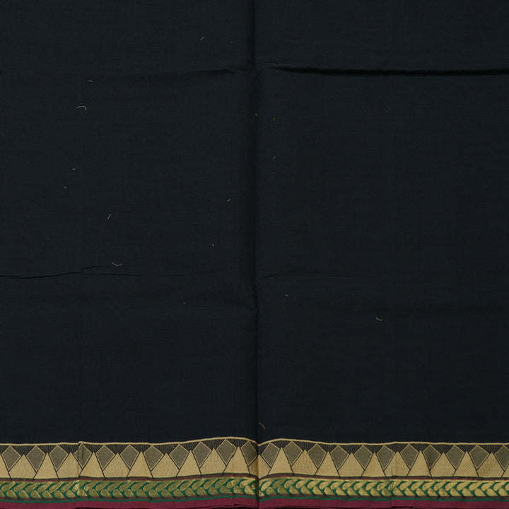 Hayagrivas Black Handloom Cotton Saree KBE2160A2-68
