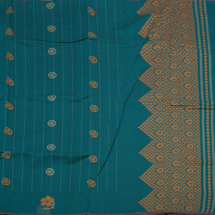 Hayagrivas Rama Green Handloom Cotton Saree KBE2160A3-4