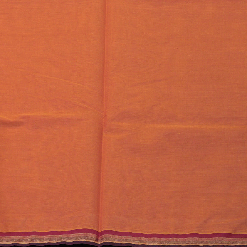 Hayagrivas Orangish-Pink Handloom Cotton Saree KBE2160A3-5