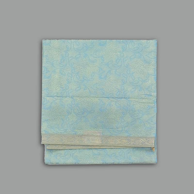 Hayagrivas Sky Blue Pure Cotton Saree KBE2163A15-3