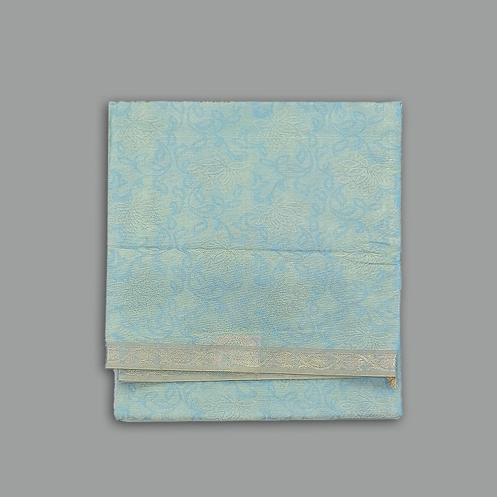 Hayagrivas Sky Blue Pure Cotton Saree KBE2163A15-3