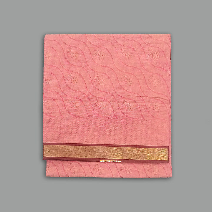 Hayagrivas Pink Pure Cotton Saree KBE2163A17-2
