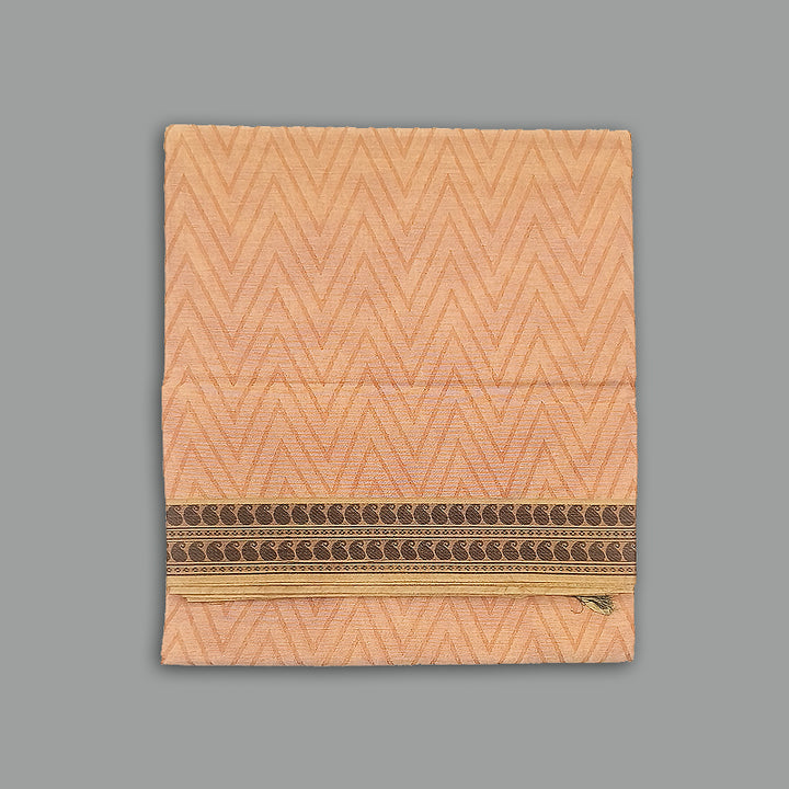 Hayagrivas Mild Peach Pure Cotton Saree KBE2163A18-4