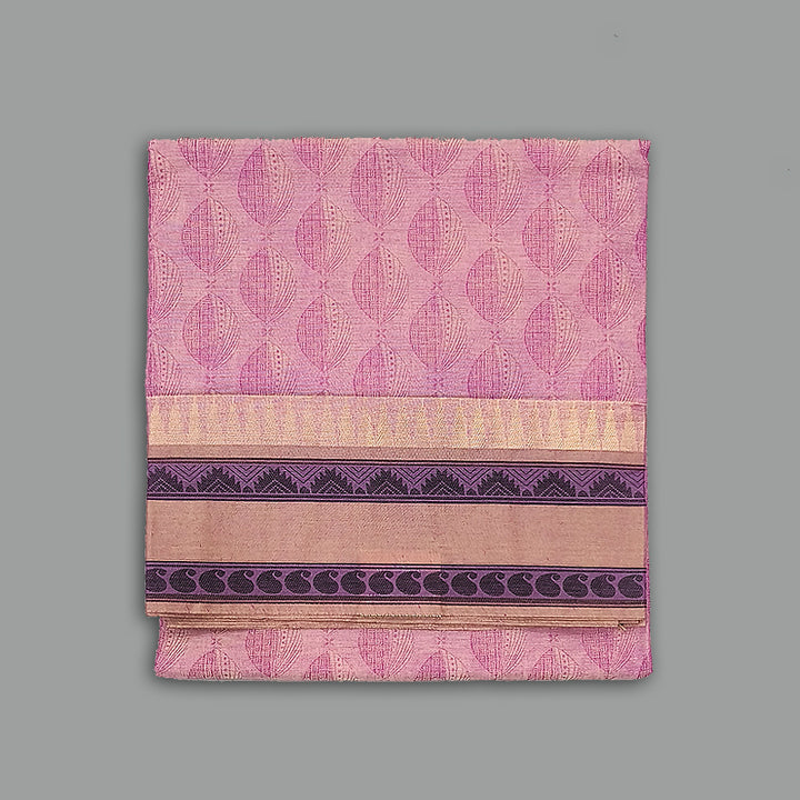Hayagrivas Lavender-Pink Pure Cotton Saree KBE2163A23-1