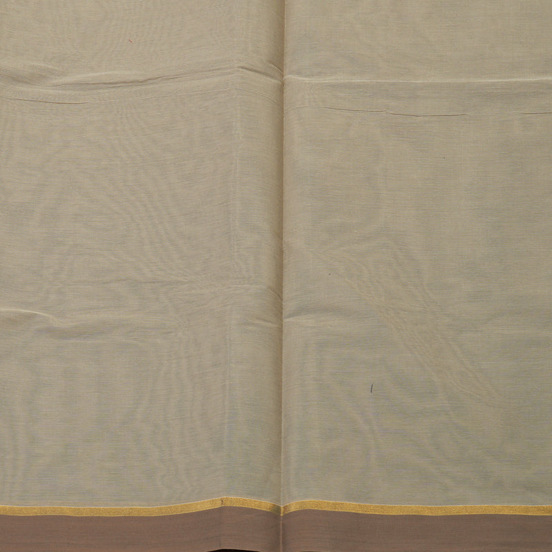 Hayagrivas Beige Handloom Cotton Saree KBE2163A25-1