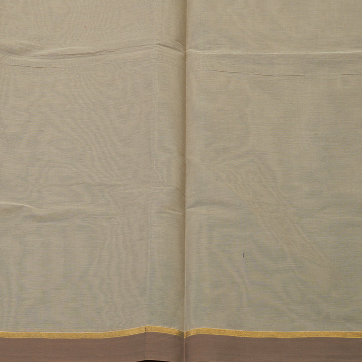 Hayagrivas Beige Handloom Cotton Saree KBE2163A25-1