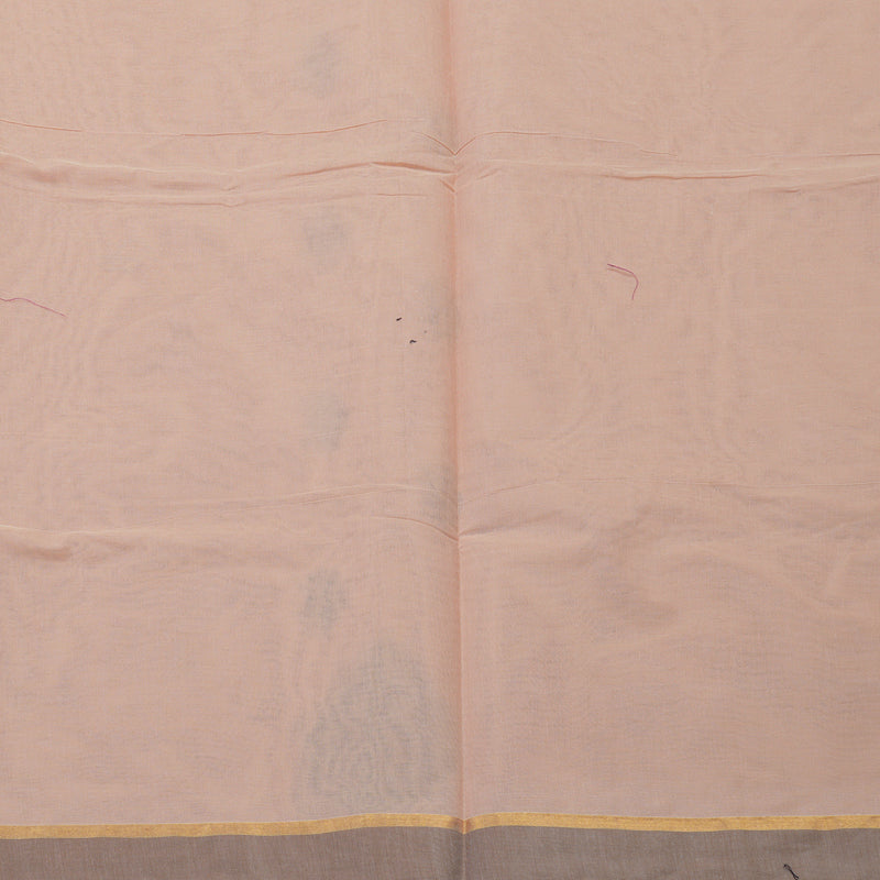Hayagrivas Mild Peach Handloom Cotton Saree KBE2163A25-2