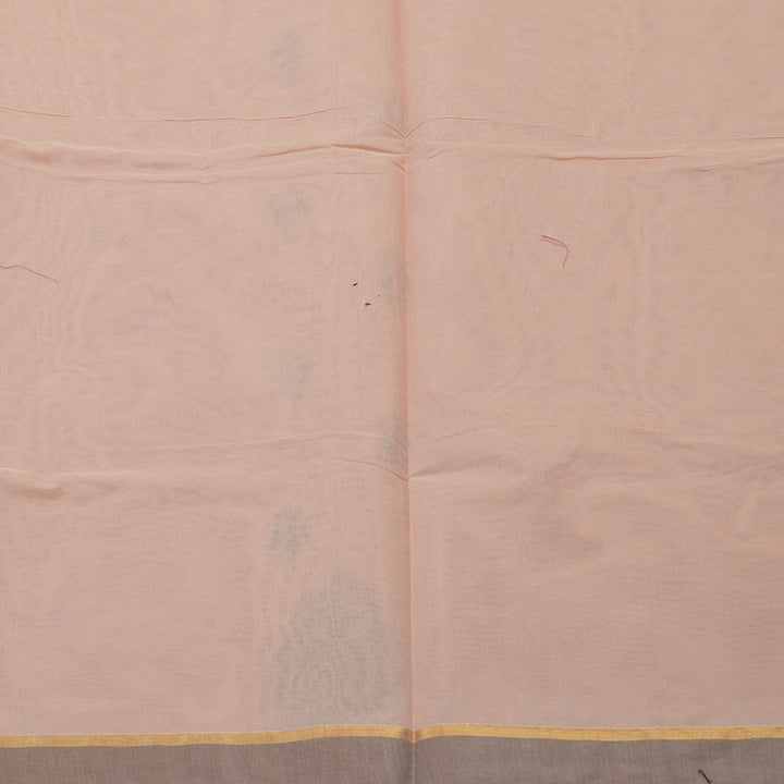 Hayagrivas Mild Peach Handloom Cotton Saree KBE2163A25-2