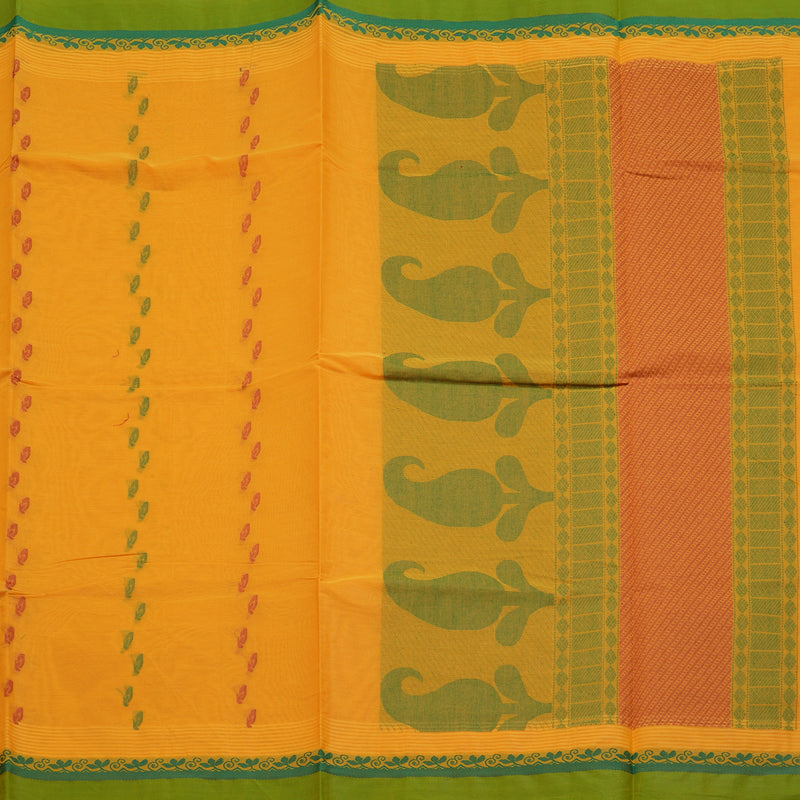 Hayagrivas Yellow Handloom Cotton Saree KBE2163A29-23