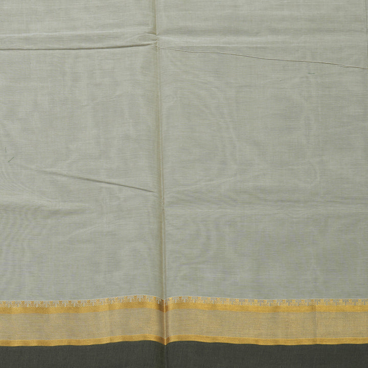 Hayagrivas Light Grey Handloom Cotton Saree KBE2163A29-28