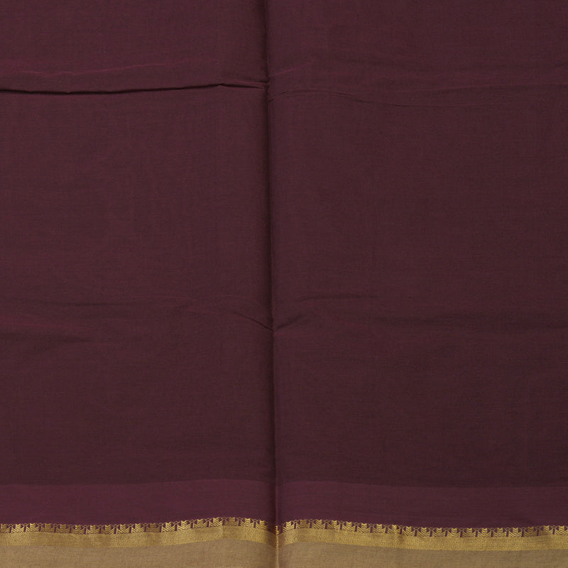 Hayagrivas Plum Purple Handloom Cotton Saree KBE2163A29-29