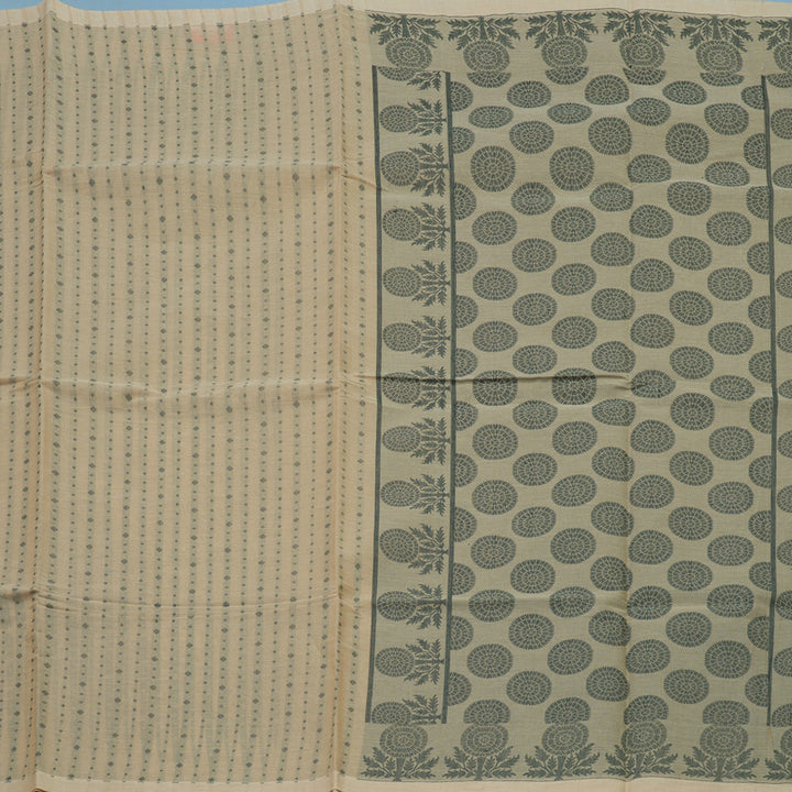 Hayagrivas Sandal Handloom Cotton Saree KBE2163A33-5