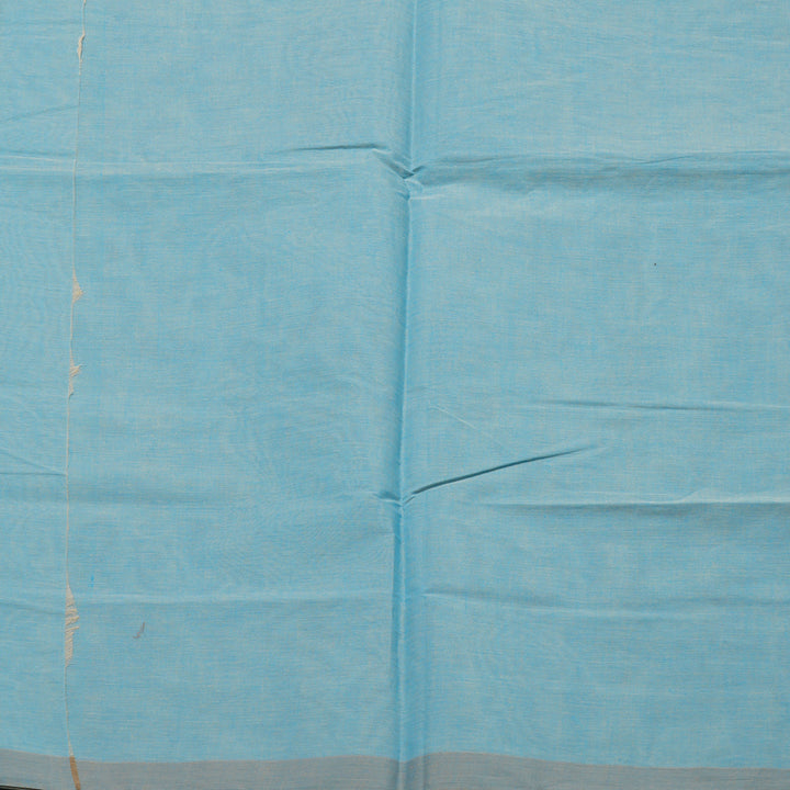 Hayagrivas Powder Blue Handloom Cotton Saree KBE2163A40-2