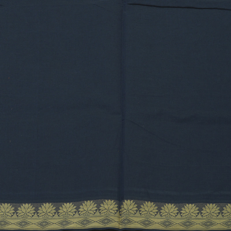 Hayagrivas Dark Blue Handloom Cotton Saree KBE2163A42-2