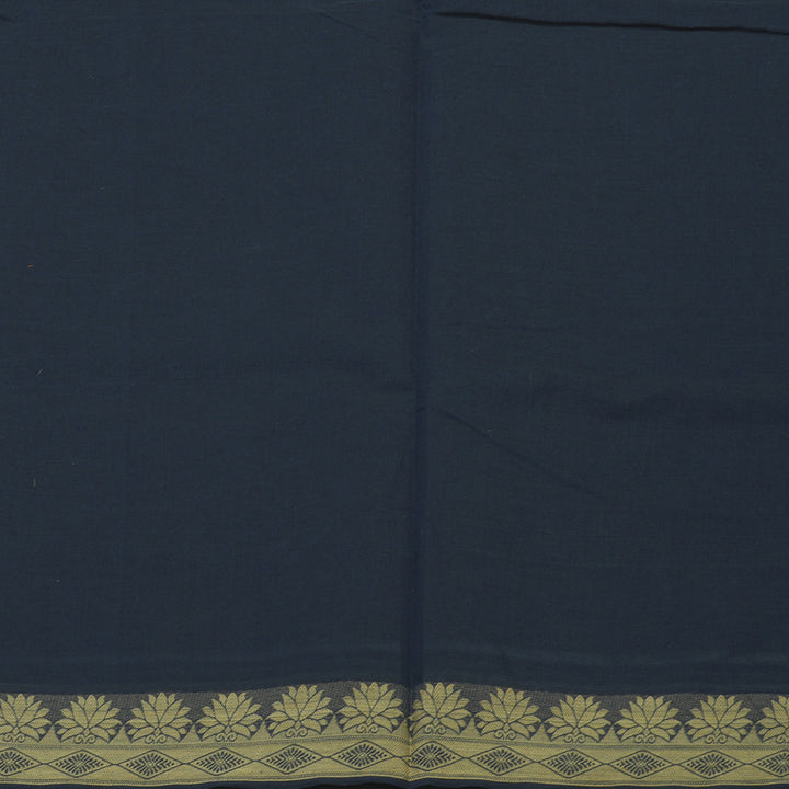 Hayagrivas Dark Blue Handloom Cotton Saree KBE2163A42-2