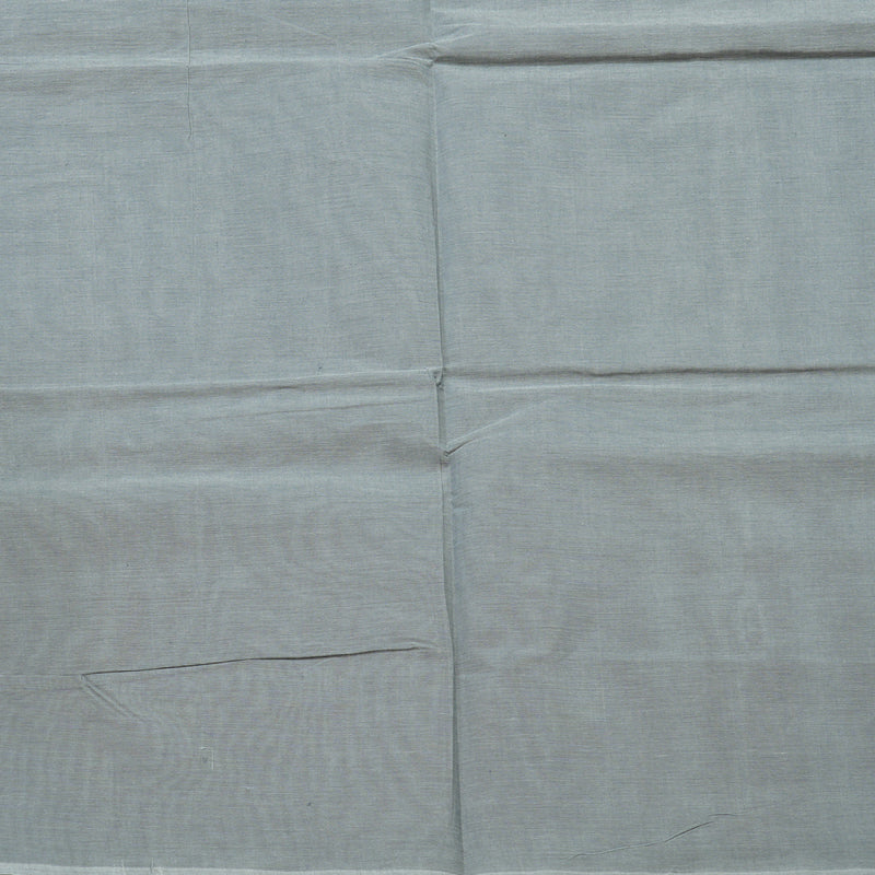 Hayagrivas Light Grey Handloom Cotton Saree KBE2163A43-1