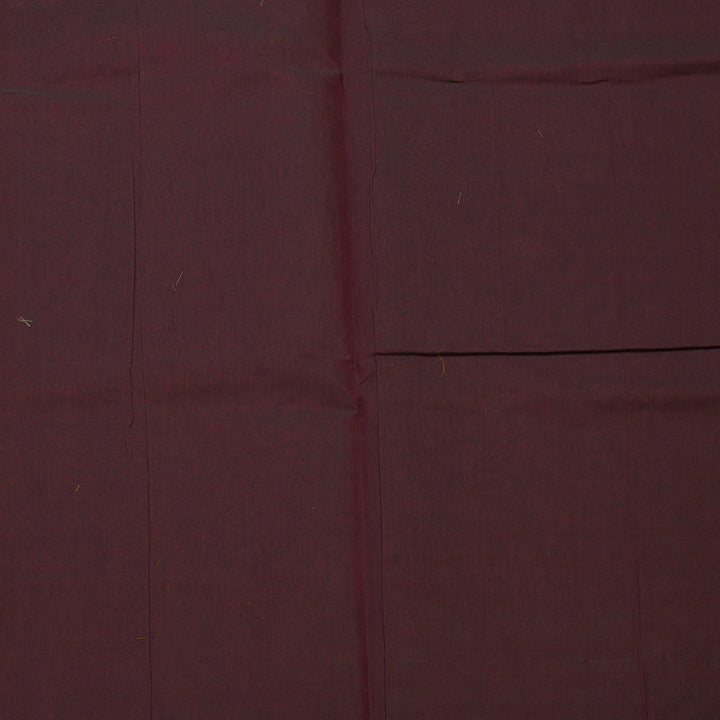 Hayagrivas Wine Maroon Handloom Cotton Saree KBE2163A49-2