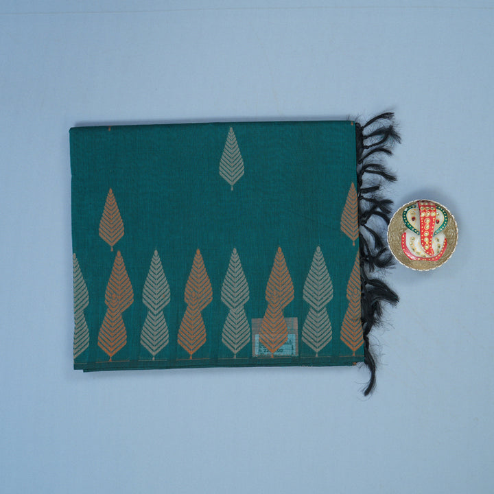 Hayagrivas Rama Green Handloom Cotton Saree KBE2163A49-3