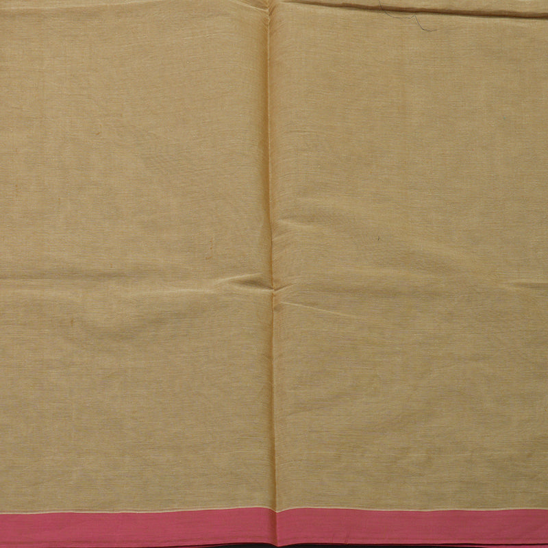 Hayagrivas Khaki Brown Handloom Cotton Saree KBE2163A53-3