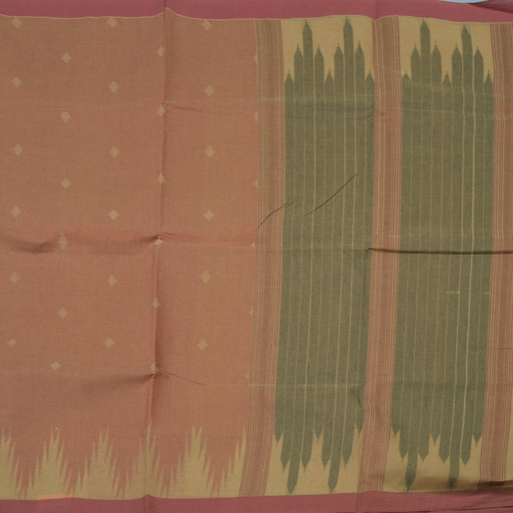 Hayagrivas Onion Pink Handloom Cotton Saree KBE2163A57-2