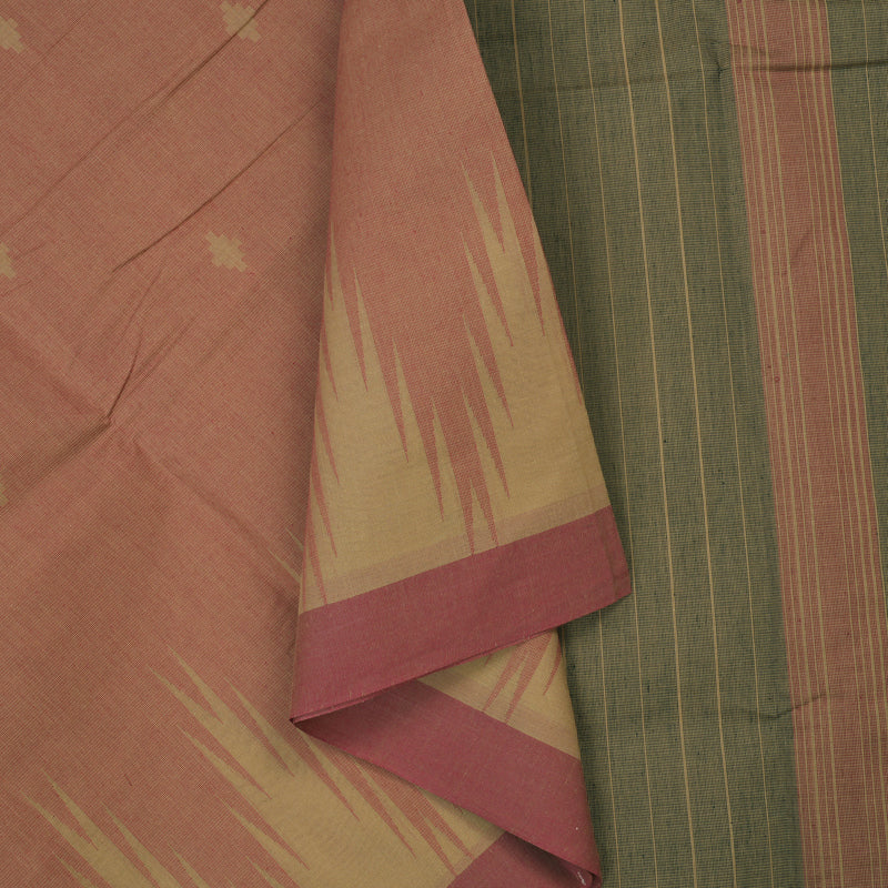 Hayagrivas Onion Pink Handloom Cotton Saree KBE2163A57-2