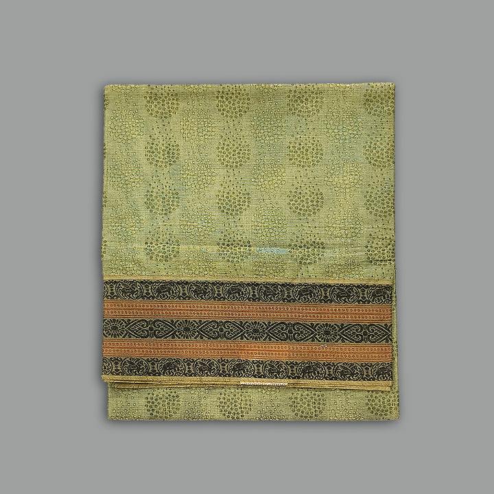 Hayagrivas Elaichi Green Pure Cotton Saree KBE2163A8-2