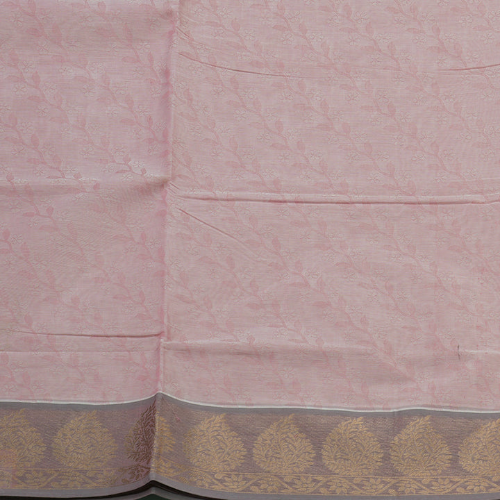 Hayagrivas Baby Pink Handloom Cotton Saree KBE2163A9-2