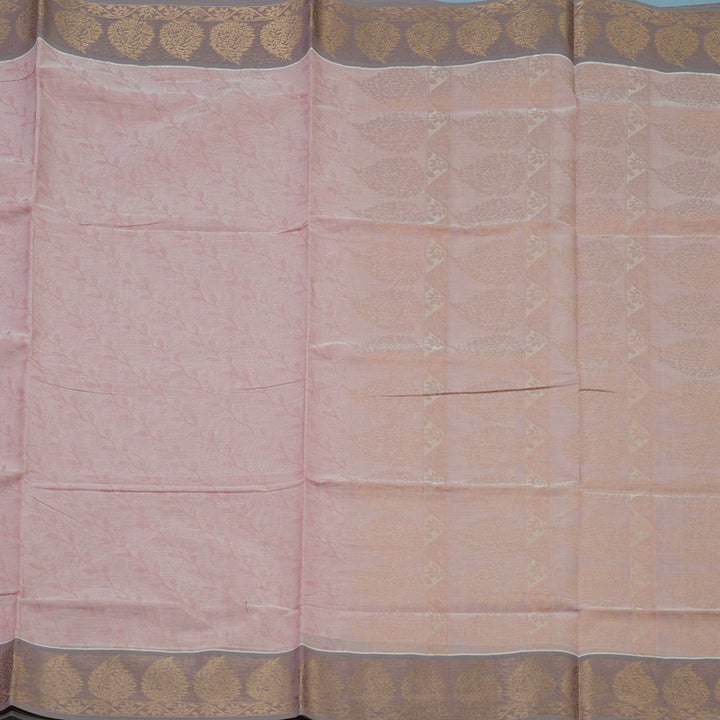 Hayagrivas Baby Pink Handloom Cotton Saree KBE2163A9-2