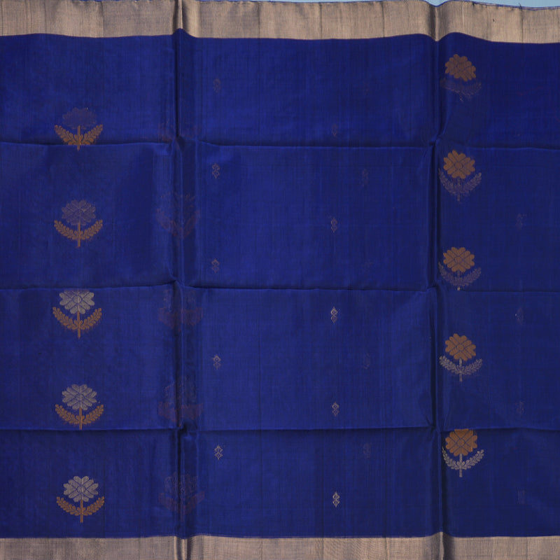 Hayagrivas Purple Kora Silk Cotton Saree KBE2165A12-1