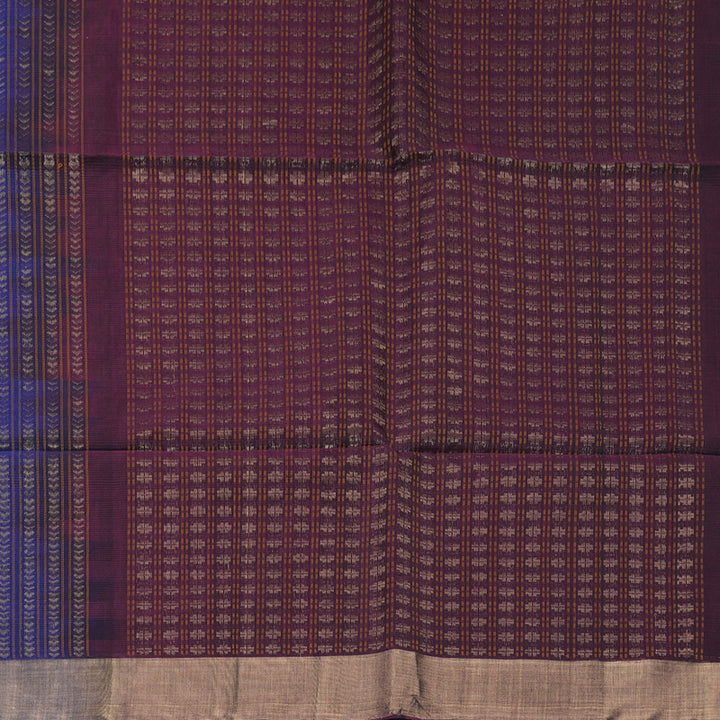 Hayagrivas Purple Kora Silk Cotton Saree KBE2165A12-1