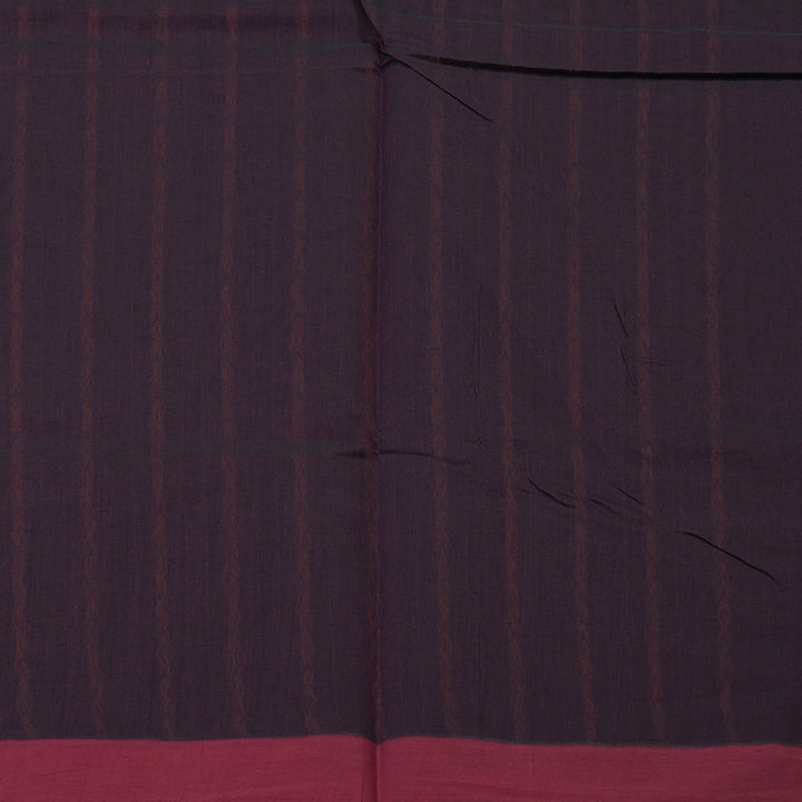 Hayagrivas Burgundy Handloom Cotton Saree KBE2166A12-2