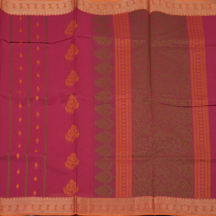 Hayagrivas Pink Handloom Cotton Saree KBE2166A13-2