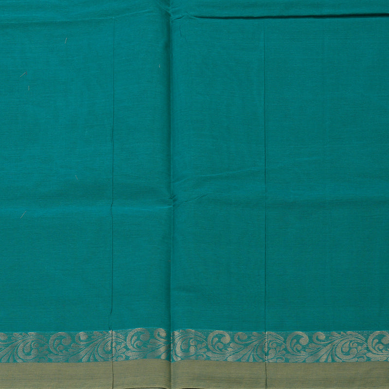 Hayagrivas Sea Green Handloom Cotton Saree KBE2166A19-1